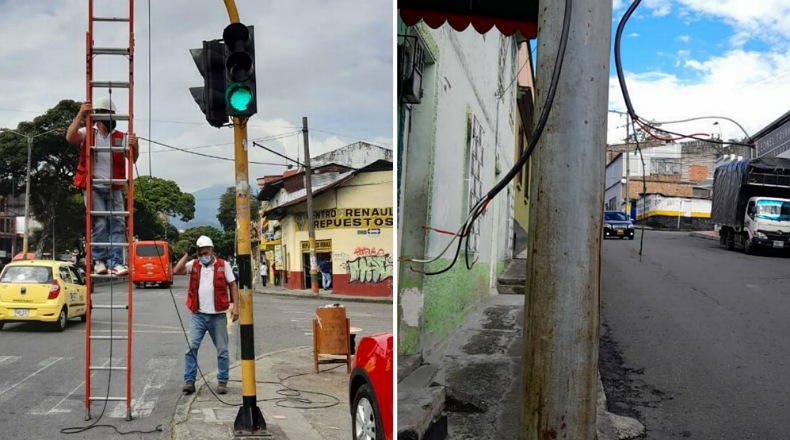 Daño semaforos en Ibagué