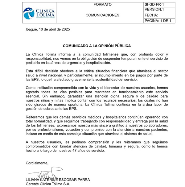 cominicado
