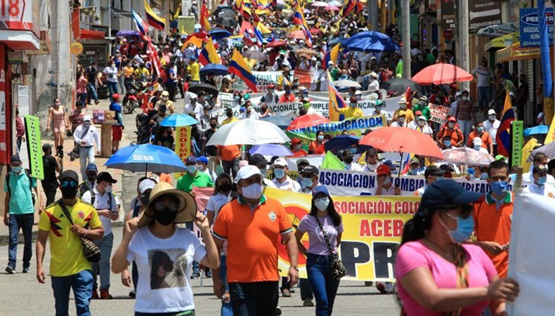 recorrido de Fecode