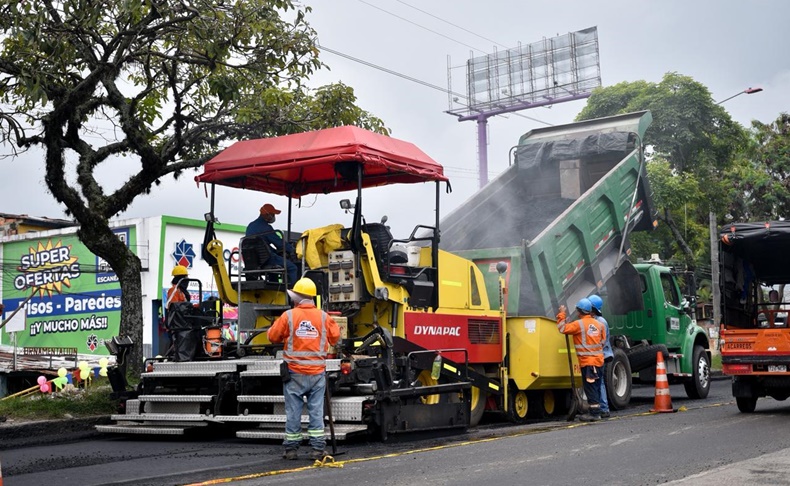 Pavimentacion en obra