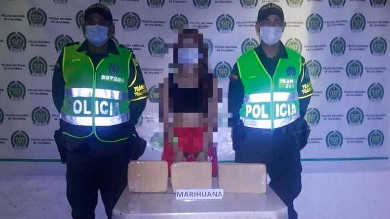 Otra mujer con droga en el Tolima