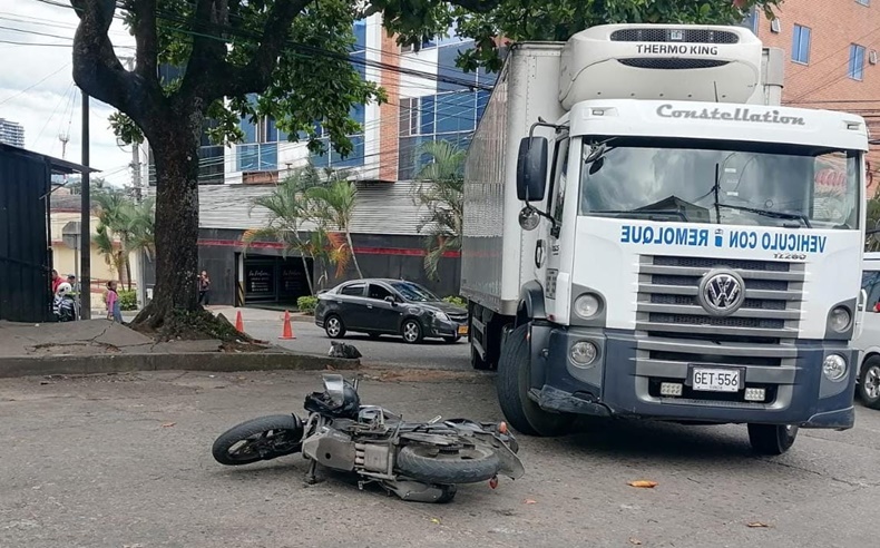 Moto accidente