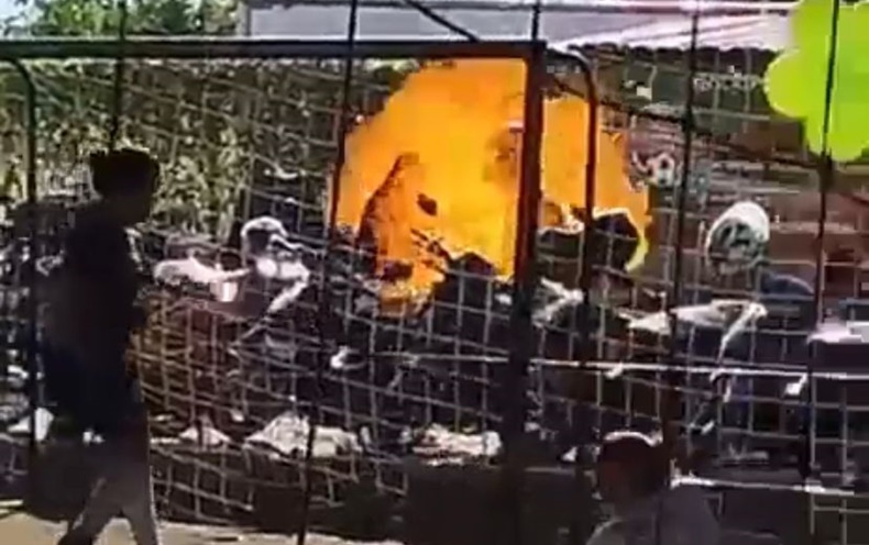 explosión de globos