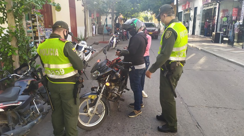 Policía moto