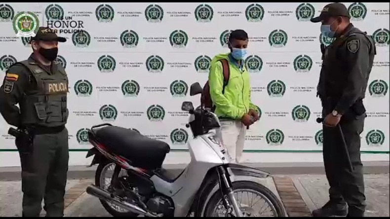 Recuperada moto gracias a video